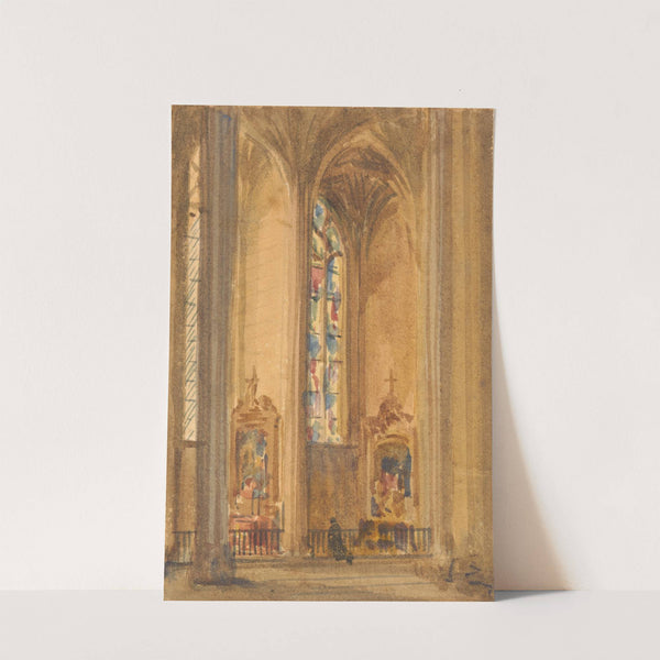 Interior of a Gothic Church by Augustus Pugin