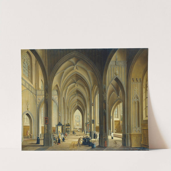Interior of a Gothic Church by Johann Ludwig Ernst Morgenstern
