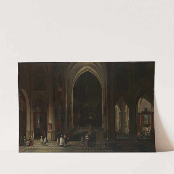 Interior of a Gothic Church at Night Looking East by Pieter Neeffs the Elder