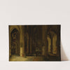 Interior of a Gothic Church by Candlelight by Pieter Neeffs the younger