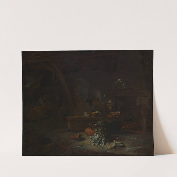 Interior of a Kitchen by Willem Kalf