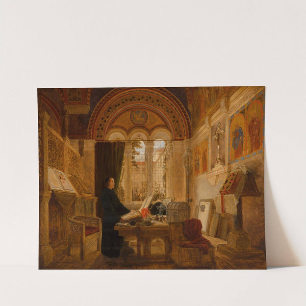 Interior of a monastery in Italy by Elmslie William Dallas