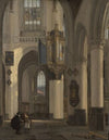 Interior of a Protestant Gothic Church with Motifs from the Oude and Nieuwe Kerk in Amsterdam