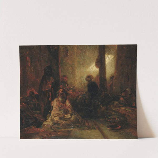 Interior of a Turkish Cafe by Alexandre-Gabriel Decamps