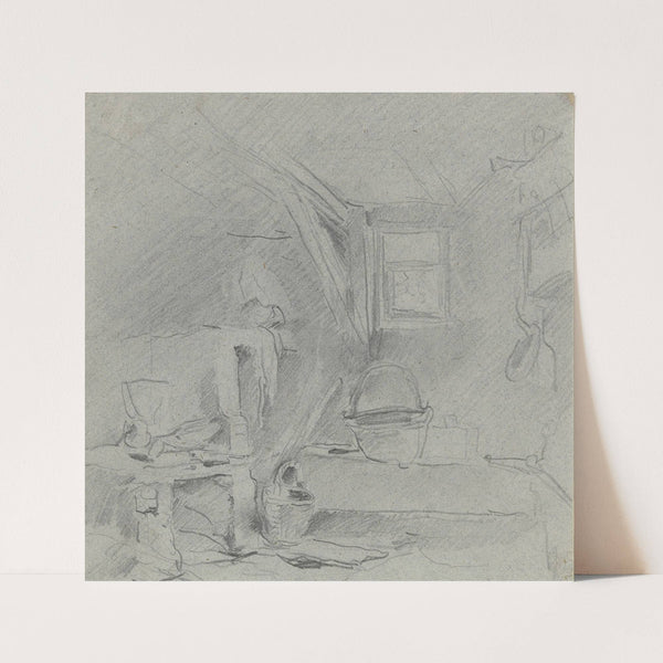 Interior of a washhouse by Anton Burger