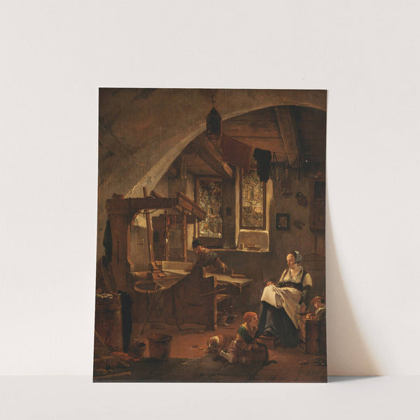 Interior of a Weaver's Cottage by Thomas Wijck