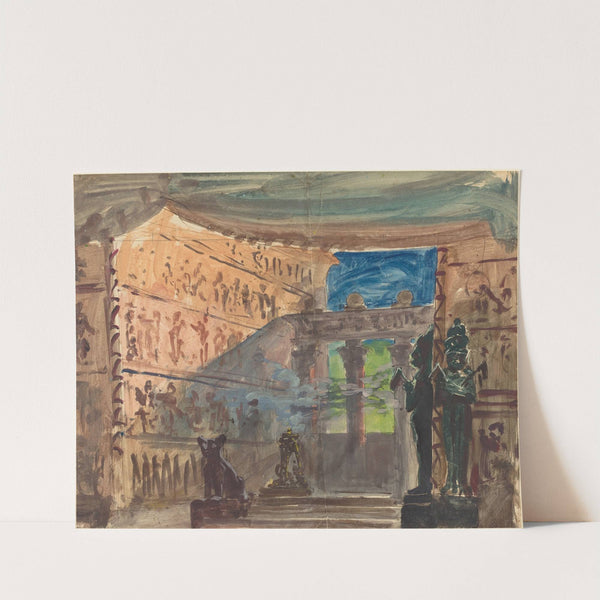 Interior of an Ancient Egyptian Temple by Robert Caney