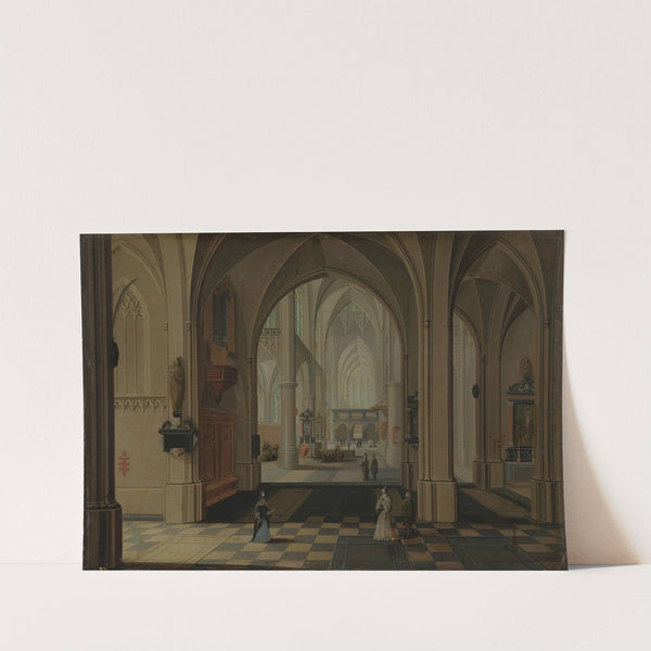 Interior of an Imaginary Gothic Church, Looking East by Pieter Neeffs the Elder