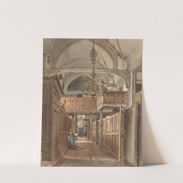 Interior of Bushey Church by William Henry Hunt