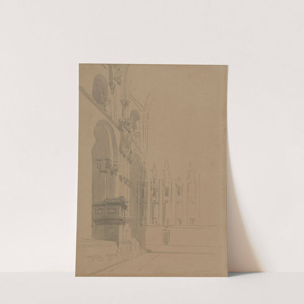 Interior of Durham Cathedral by David Roberts