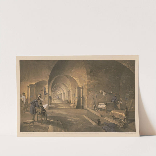 Interior of Fort Nicholas (1855) by William Simpson