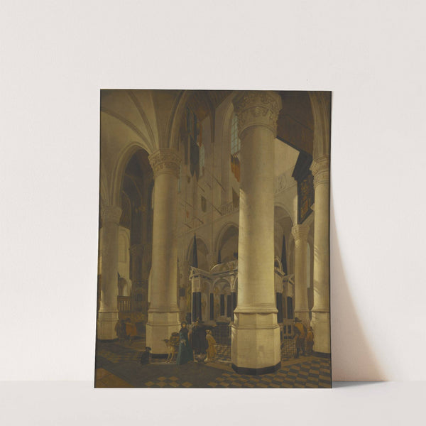 Interior of Nieuwe Kerk in Delft with the Tomb of William I by Gerard Houckgeest