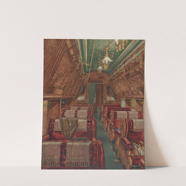 Interior of Pullman Coach 1888 by American 20th Century