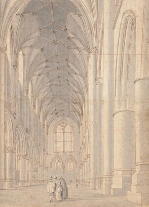 Interior of Saint Bavo’s Church,Haarlem