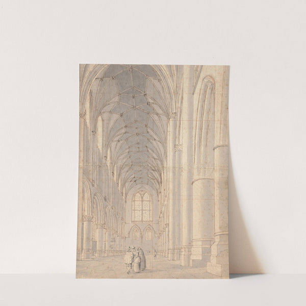 Interior of Saint Bavo's Church,Haarlem by Pieter Jansz Saenredam