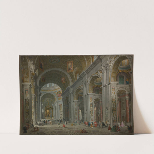 Interior of Saint Peter's, Rome by Giovanni Paolo Panini