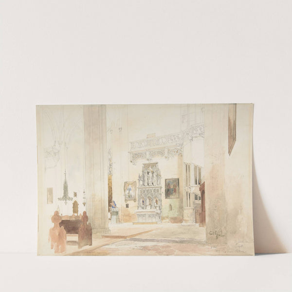 Interior of Saint Severin Church in Erfurt by Carl Georg Anton Graeb