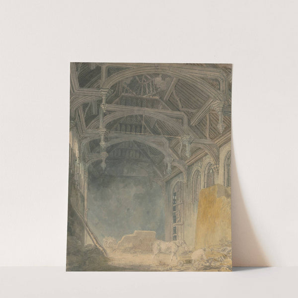 Interior of St. John's Palace, Eltham by Joseph Mallord William Turner