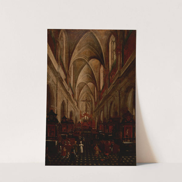 Interior of St Mary's Church in Krakow by Teodor Baltazar Stachowicz