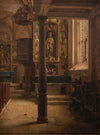 Interior of St Wolfgang’s Church in Rothenburg (1896-1897)