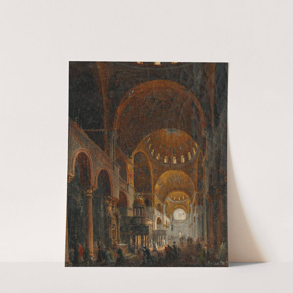 Interior of the Basilica of Saint Mark by Giuseppe Borsato