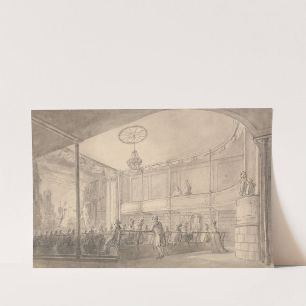 Interior of the Brandenburg House Theatre, Hammersmith by Henry Wigstead