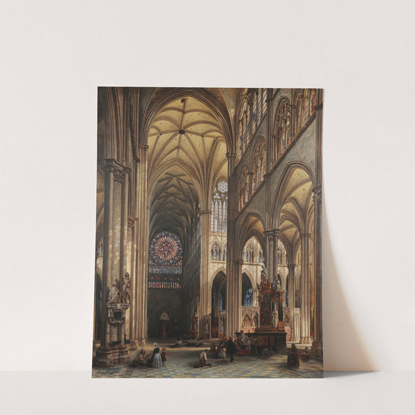 Interior of the Cathedral of Amiens by Jules Victor Génisson