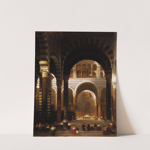 Interior of the Cathedral, Pisa. (1859) by David Roberts