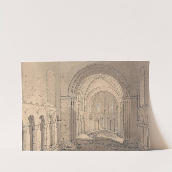 Interior of the Chapel of Saint Julien, near Rouen, Normandy (ca. 1818) by John Sell Cotman