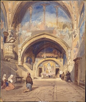 Interior of the Church of San Benedetto, Subiaco