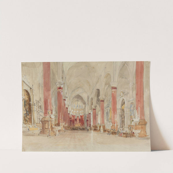 Interior of the Church of San Giovanni e Paolo, Venice (1835) by James Holland