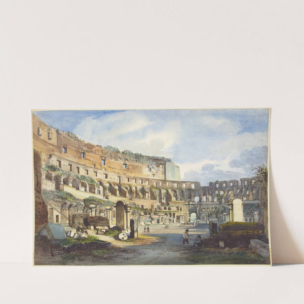 Interior of the Colosseum by Ippolito Caffi