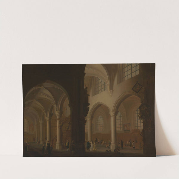 Interior of the Former Church of Saint George in Antwerp by Petrus Johannes van Regemorter
