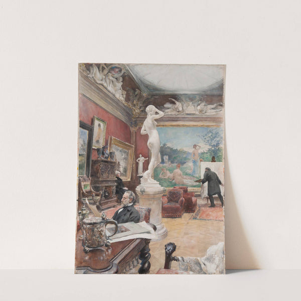 Interior of the Fürstenberg Gallery (1885) by Carl Larsson