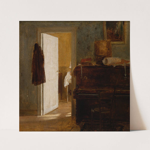 Interior of the Gierymskis’ Flat in Munich (1874) by Aleksander Gierymski