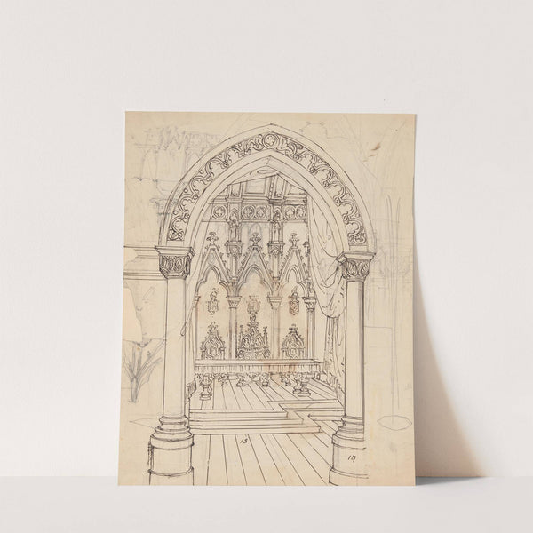 Interior of the Gothic hall (1861-1867) by Józef Simmler