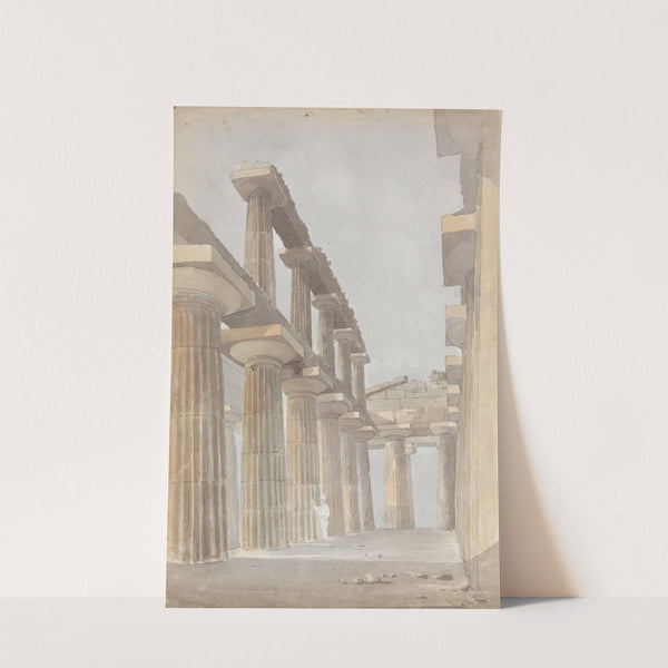 Interior of the Great Temple at Paestum by Isaac Weld