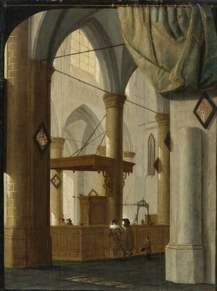 Interior Of The Grote Kerk, Dordrecht