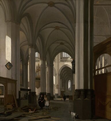 Interior of the Nieuwe Kerk, Amsterdam (1677)