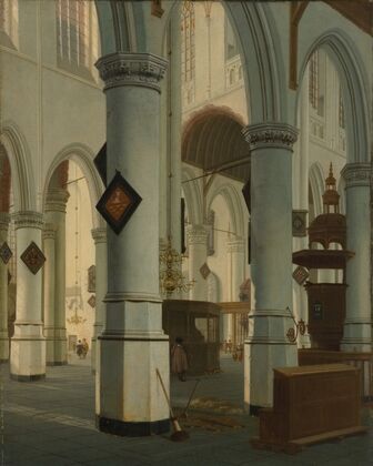 Interior of the Oude Kerk, Delft
