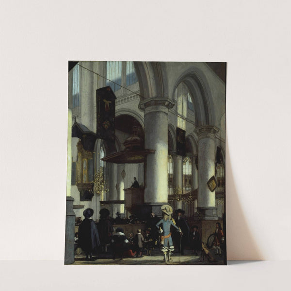 Interior of the Oude Kerk, Delft (c. 1680) by Emanuel de Witte