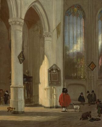 Interior of the Oude Kerk in Delft