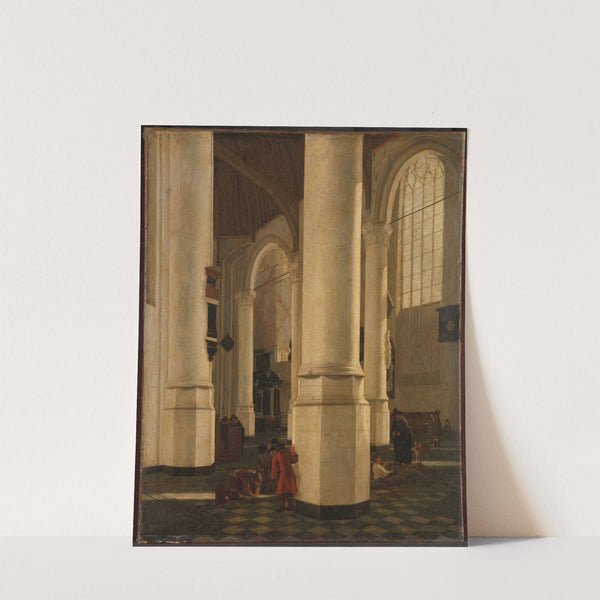 Interior of the Oude Kerk in Delft, with the Tomb of Vice-Admiral Pieter Pietersz Heijn by Gerard Houckgeest