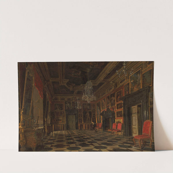 Interior of the palace in Pidhirtsi (1871) by Aleksander Gryglewski