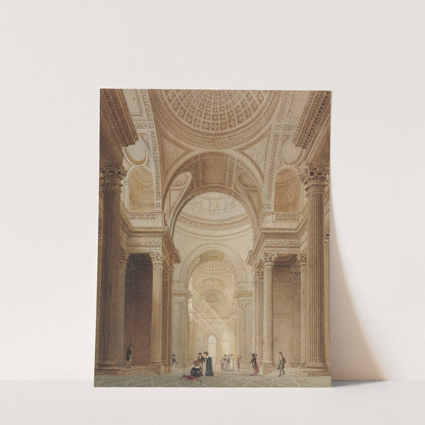 Interior of the Pantheon in Paris (c. 1800–1856) by Fredrick Nash