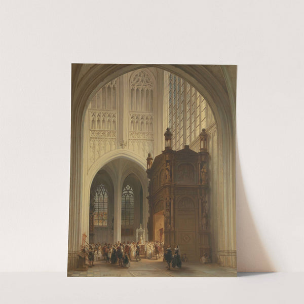 Interior of the Saint Peter’s Church in Louvain by Jules Victor Génisson