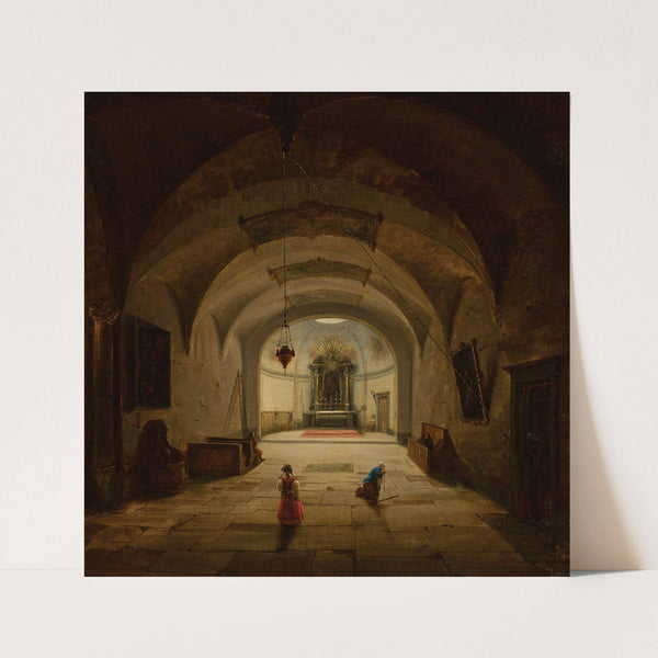 Interior of the subterranean chapel (1836) by Marcin Zaleski