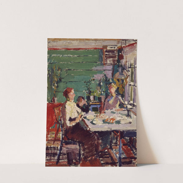 Interior Scene, Possibly in Norway (ca. 1912) by Harold Gilman