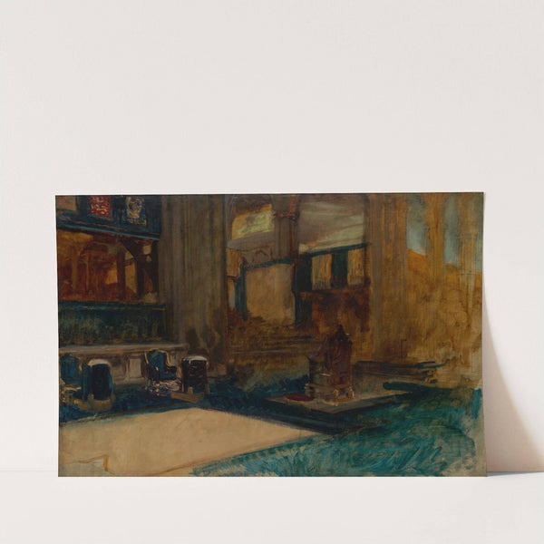 Interior Study of Westminster Abbey, for The Coronation of King Edward VII (ca. 1902) by Edwin Austin Abbey