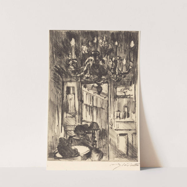 Interior (Unter dem Kronleuchter) (1916) by Lovis Corinth